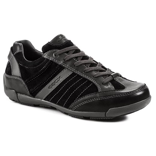 Sneakersy GEOX - U Cart P U34S4P 04322 C9355 Black/Mud eobuwie-pl czarny 