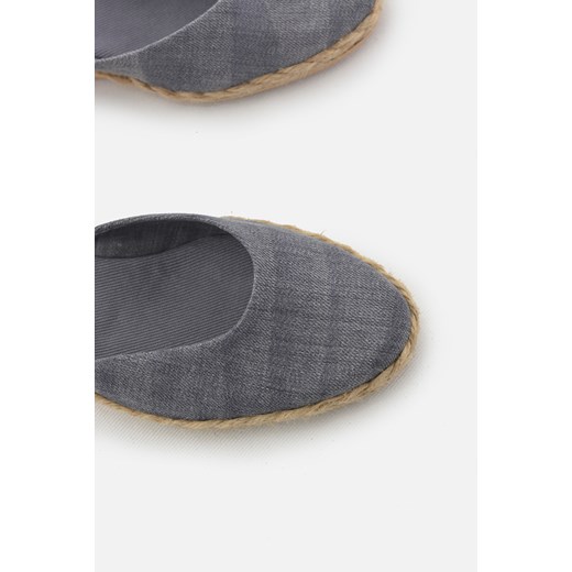 Espadryle płaskie jeans DZ/ szare Liliana 34 espadryle.pl