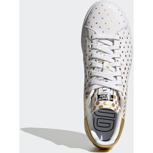 Buty sportowe damskie Adidas na płaskiej podeszwie białe 
