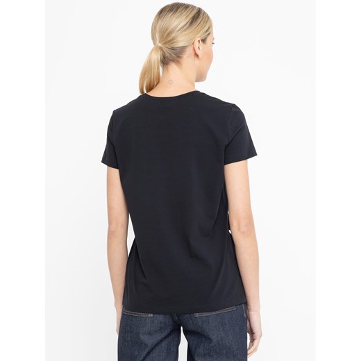 Czarny t-shirt z nadrukiem Deni Cler Milano Deni Cler Milano 36 (40 IT) Eye For Fashion