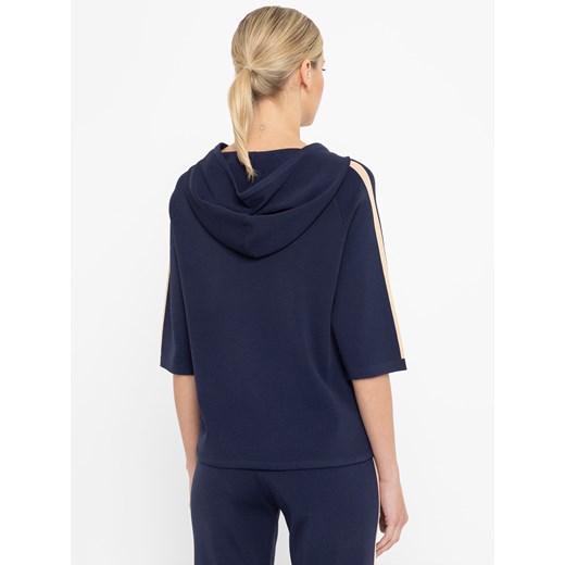 Granatowa bluza z kapturem Deni Cler Milano Deni Cler Milano 36 (40 IT) Eye For Fashion