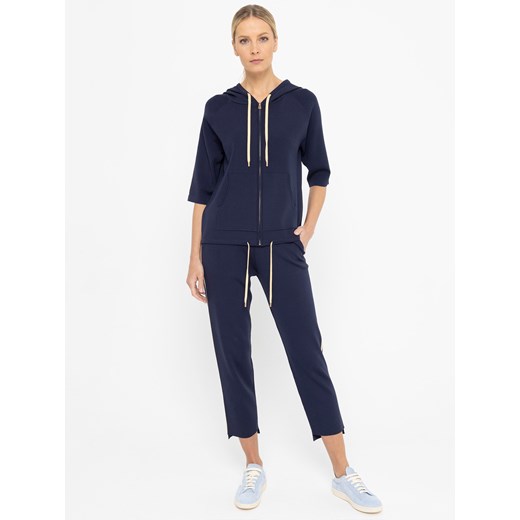 Granatowa bluza z kapturem Deni Cler Milano Deni Cler Milano 44 (48 IT) Eye For Fashion