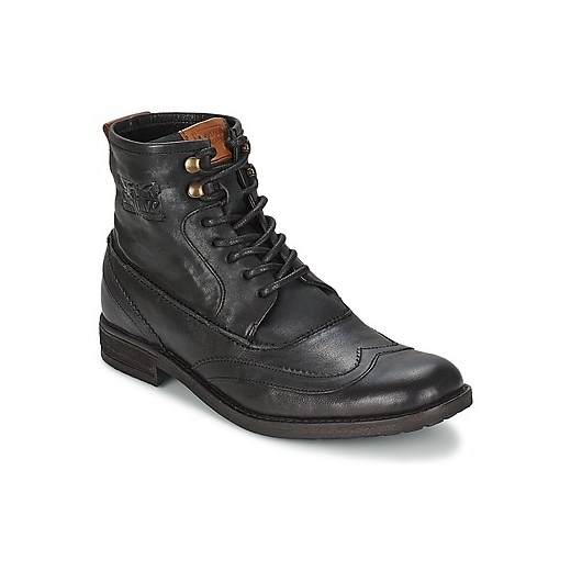 Levis  Buty MAINE LACE UP WING TIP BOOT spartoo szary Botki
