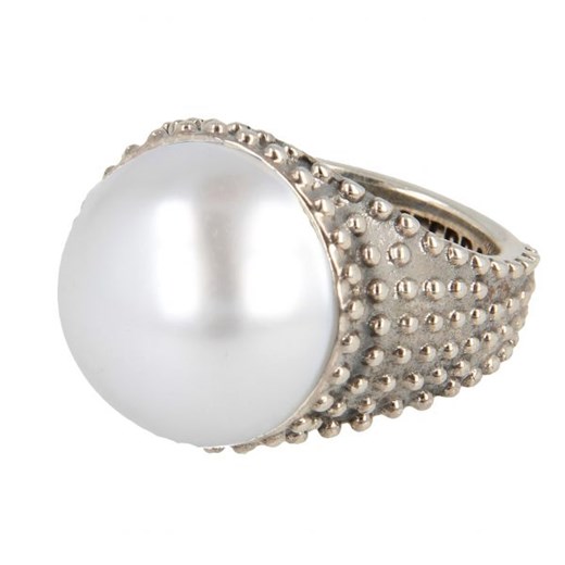 Srebrny pierścionek z perłą Mabe Pietro Ferrante S Italian Collection wyprzedaż