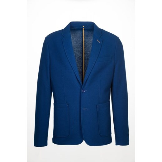 Męska niebieska elegancka kurtka Bgt Station 54 Italian Collection promocja