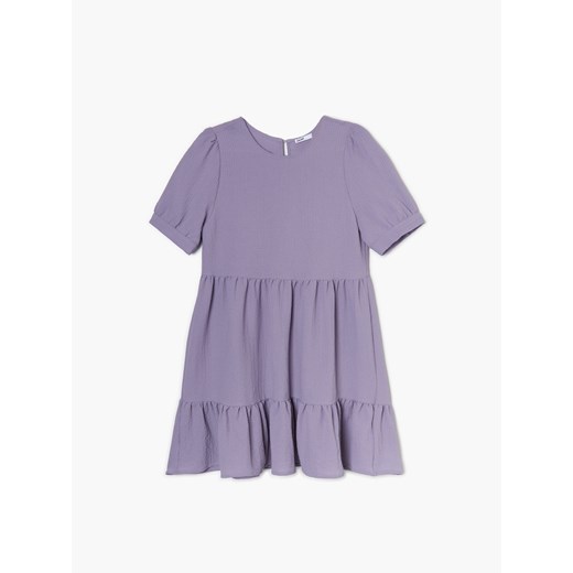 Cropp - Fioletowa sukienka babydoll - Fioletowy Cropp S Cropp