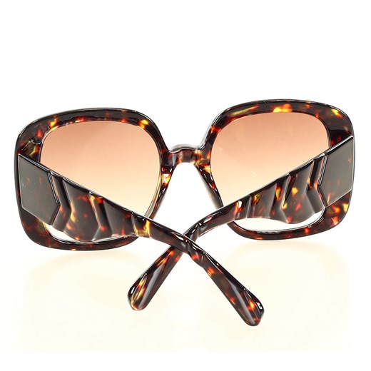 Duże okulary przeciwsłoneczne muchy MAZZINI OVERSIZE DESIGN brąz Looks Style Eyewaer uniwersalny promocyjna cena Verostilo