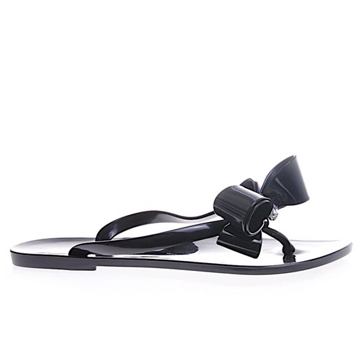 Czarne klapki japonki meliski- buty na basen /F1-1 4283 S076/ ze sklepu Pantofelek24.pl w kategorii Klapki damskie - zdjęcie 133201968