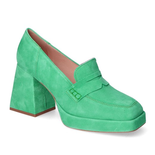 Półbuty Gamis 5365/2 Zielone Zamsz ze sklepu Arturo-obuwie w kategorii Półbuty damskie - zdjęcie 133208487