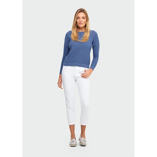 Sweter klasyczny niebieski Greenpoint 44 Happy Face