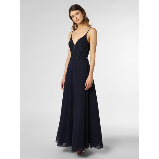 Luxuar Fashion - Damska sukienka wieczorowa, niebieski ze sklepu vangraaf w kategorii Sukienki - zdjęcie 133229185