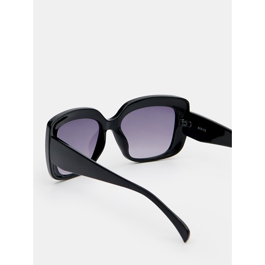 Mohito - Kwadratowe okulary przeciwsłoneczne - Czarny Mohito ONE SIZE Mohito