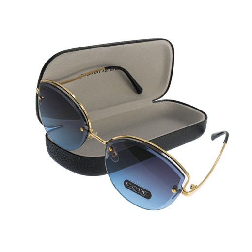 Okulary damskie przeciwsłoneczne CODE ze sklepu JK-Collection w kategorii Okulary przeciwsłoneczne damskie - zdjęcie 133251835