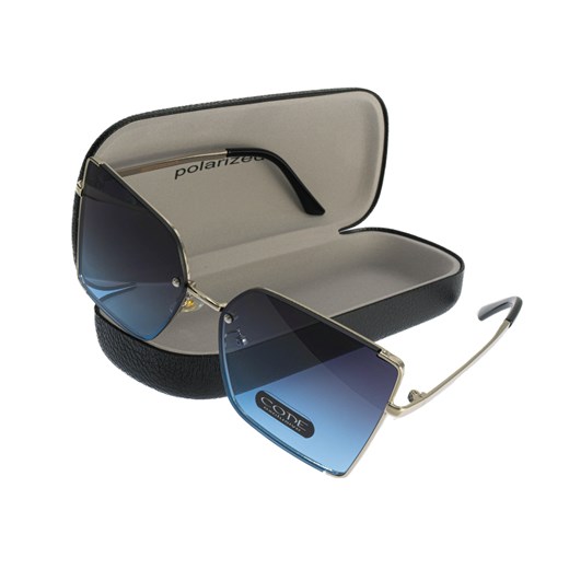 Okulary damskie przeciwsłoneczne CODE ze sklepu JK-Collection w kategorii Okulary przeciwsłoneczne damskie - zdjęcie 133251857