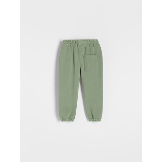 Reserved - Dresowe spodnie basic - Zielony Reserved 110 Reserved