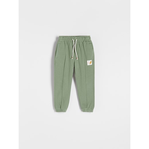 Reserved - Dresowe spodnie basic - Zielony Reserved 86 Reserved