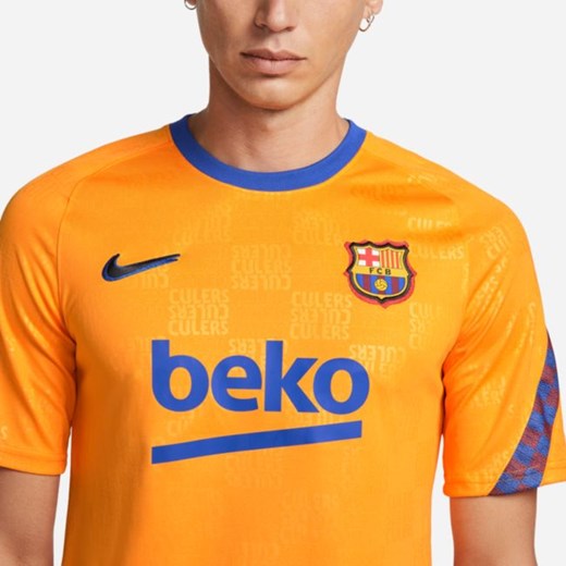 Męska przedmeczowa koszulka piłkarska z krótkim rękawem FC Barcelona Nike Nike M Nike poland
