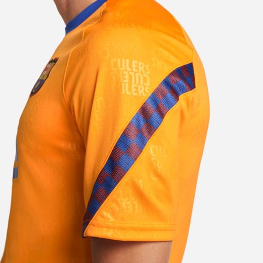 Męska przedmeczowa koszulka piłkarska z krótkim rękawem FC Barcelona Nike Nike XS Nike poland