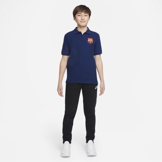 Piłkarska koszulka polo z krótkim rękawem dla dużych dzieci FC Barcelona - Nike M Nike poland