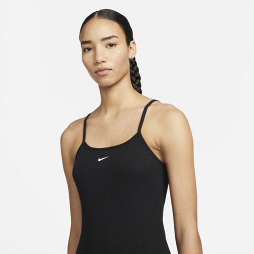Damska prążkowana sukienka Nike Sportswear Essential - Czerń Nike 2XL Nike poland