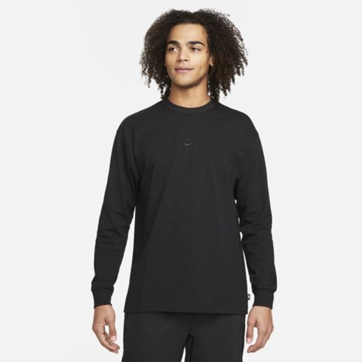 Męski T-shirt z długim rękawem Nike Sportswear Premium Essentials - Czerń Nike M Nike poland