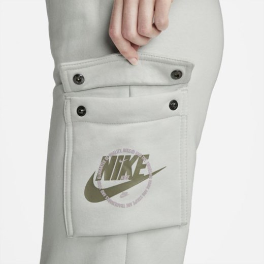 Damskie bojówki z dzianiny Nike Sportswear - Szary Nike XL Nike poland