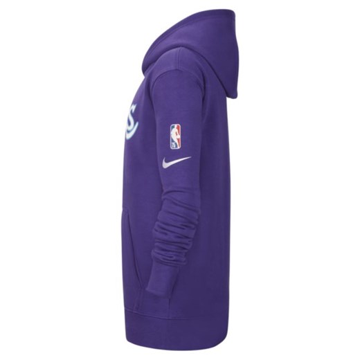 Dzianinowa bluza z kapturem dla dużych dzieci Los Angeles Lakers Essential Nike Nike S Nike poland