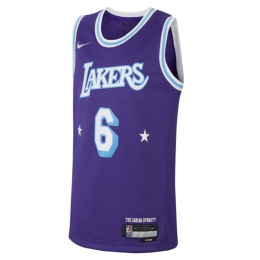 Koszulka dla dużych dzieci Los Angeles Lakers Nike Dri-FIT NBA Swingman - Fiolet Nike XL Nike poland