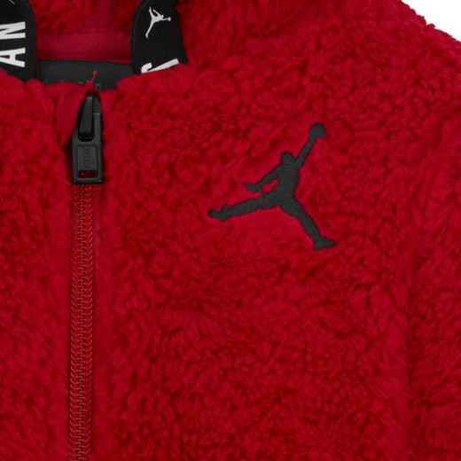 Pajacyk z zamkiem na całej długości dla niemowląt (0–9 M) - Czerwony Jordan 3-6M okazyjna cena Nike poland