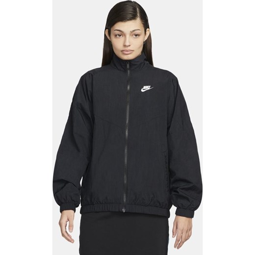 Damska kurtka z tkaniny Nike Sportswear Essential Windrunner - Czerń Nike XL Nike poland