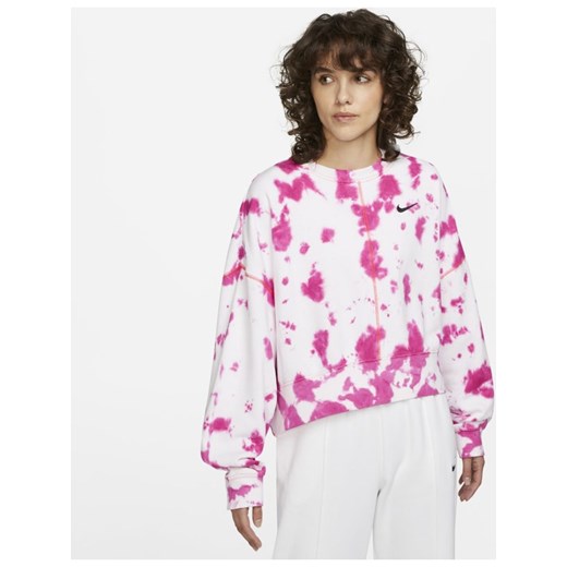 Damska bluza dresowa z dzianiny o luźnym kroju z efektem tie-dye Nike Sportswear Nike 2XL Nike poland