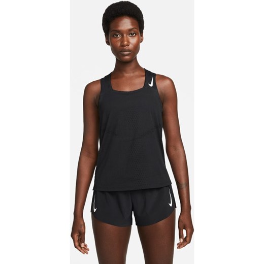 Damska startowa koszulka bez rękawów Nike Dri-FIT ADV AeroSwift - Czerń Nike S Nike poland