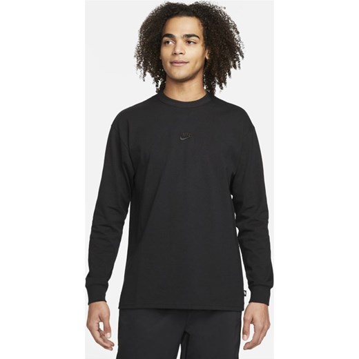 Męski T-shirt z długim rękawem Nike Sportswear Premium Essentials - Czerń Nike XL Nike poland