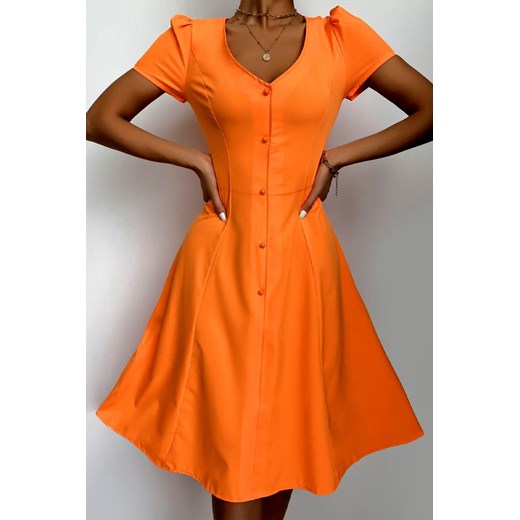 Sukienka ELPINDA ORANGE XL wyprzedaż Ivet Shop