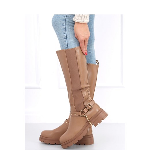 Oficerki damskie YUNA CAMEL Inello 36 ajstyle.pl