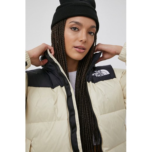 The North Face kurtka puchowa W 1996 RTRO NPTS JKT damska kolor beżowy zimowa The North Face XS ANSWEAR.com
