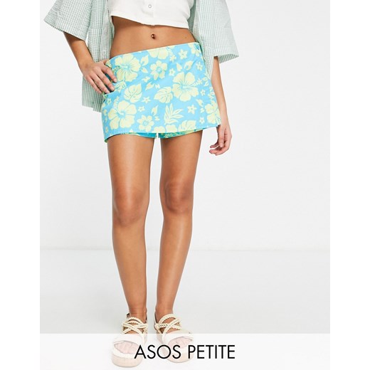 ASOS DESIGN Petite – Kopertowe spódnicospodnie z popeliny w hawajskie 42 Asos Poland