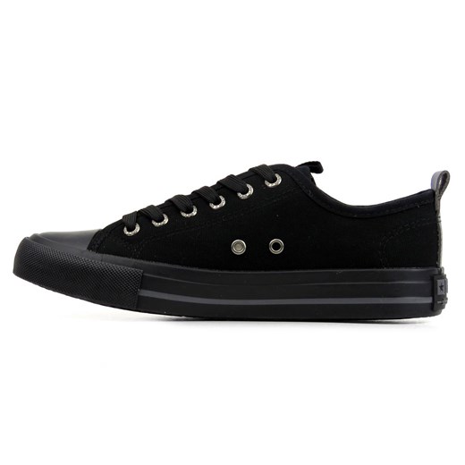 Trampki damskie z gumowym noskiem - BIG STAR JJ274257, czarne 36 ulubioneobuwie