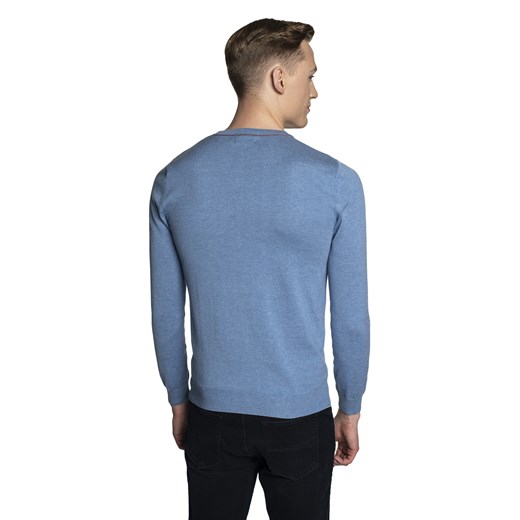 Niebieski sweter z bawełną Recman Marsom PM Recman XXL Eye For Fashion