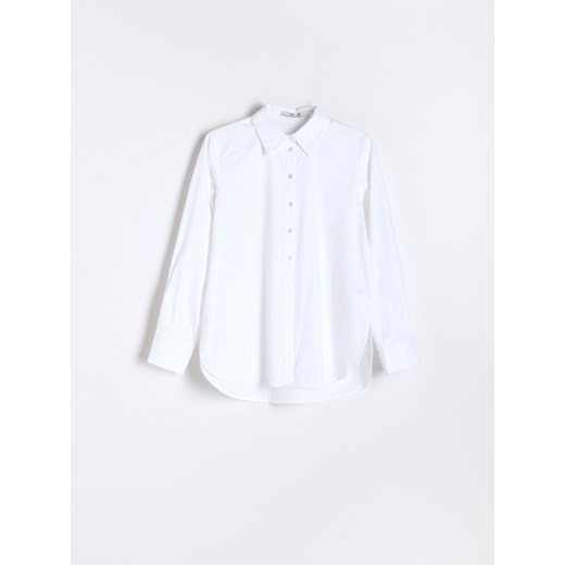 Reserved - Koszula z bawełny organicznej - Biały Reserved 46 Reserved