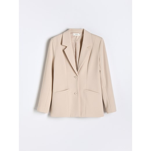 Reserved - Gładka marynarka - Beżowy Reserved S Reserved