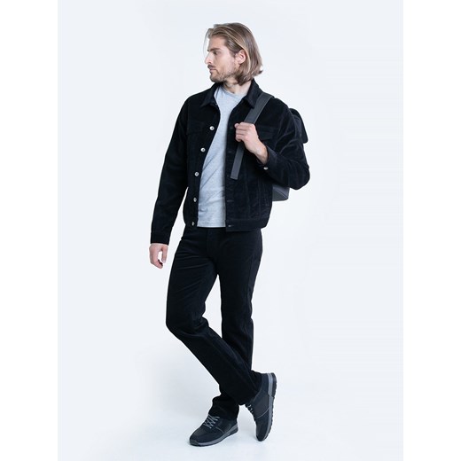 SPODNIE SZTRUKS MĘSKIE CZARNE COLT CORD 906 W33 L34 Big Star okazja
