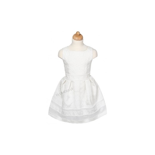 Prześliczna sukienka wizytowa ecru 110 - 152 Julka blumore-pl bialy klin