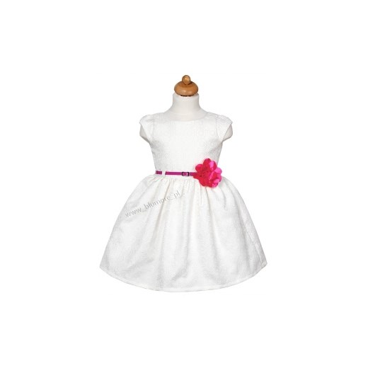 Zjawiskowa haftowana sukienka na wesele 74 - 158 Melissa blumore-pl bialy dziecięce