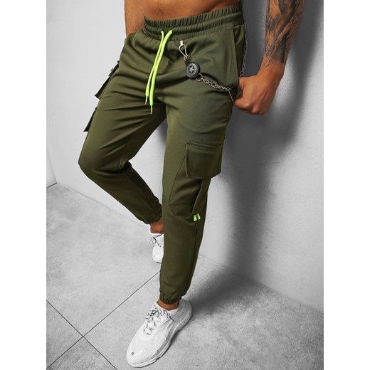 SPODNIE MĘSKIE CHINO JOGGER KHAKI OZONEE O/CP149 Ozonee XL okazja ozonee.pl