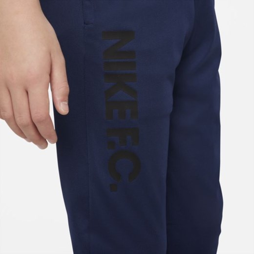 Spodnie piłkarskie z dzianiny dla dużych dzieci Nike F.C. Dri-FIT - Niebieski Nike S Nike poland