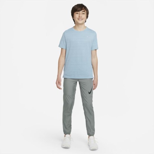 Koszulka treningowa dla dużych dzieci (chłopców) Nike Dri-FIT Miler - Niebieski Nike XS Nike poland