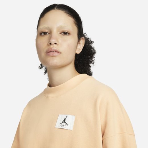 Damska bluza dresowa z dzianiny Jordan Essentials - Brązowy Jordan S Nike poland