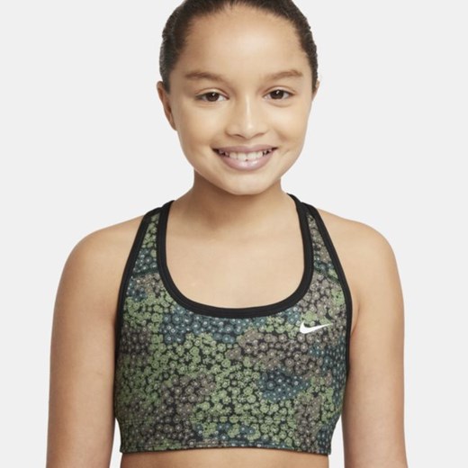 Dwustronny stanik sportowy z nadrukiem dla dużych dzieci (dziewcząt) Nike Nike XL Nike poland