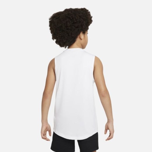 Koszulka bez rękawów dla dużych dzieci (chłopców) Nike Pro - Biel Nike XL Nike poland